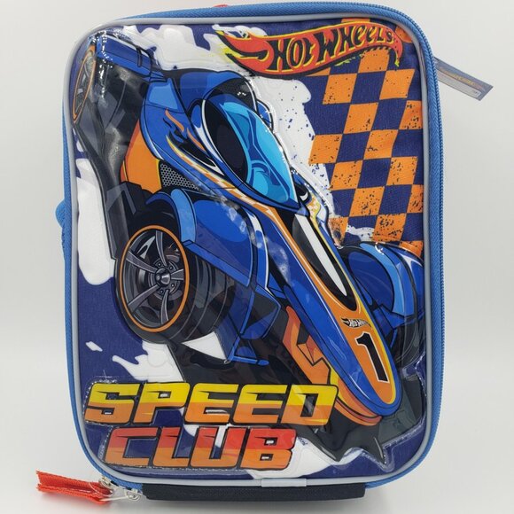 Hot Wheels Kids Insulated and Reusable Lunch Bag with Handle - Picture 1 of 4